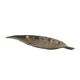 Metal leaf-shaped platter, Italian design, 1980s, made in Italy