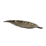 Plateau en métal en forme de feuille, design italien, années 1980, fabriqué en Italie.