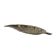 Metal leaf-shaped platter, Italian design, 1980s, made in Italy
