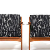 Pair of Danish Mid Century Easychairs by Nils Kofoed