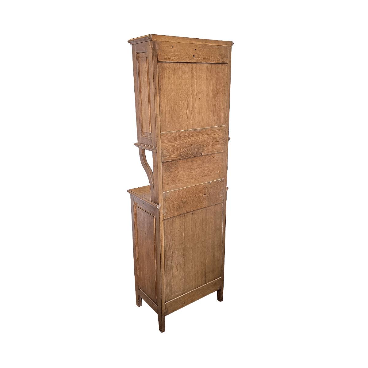 Antique Narrow Oak Chest Of Drawers, early 1900s