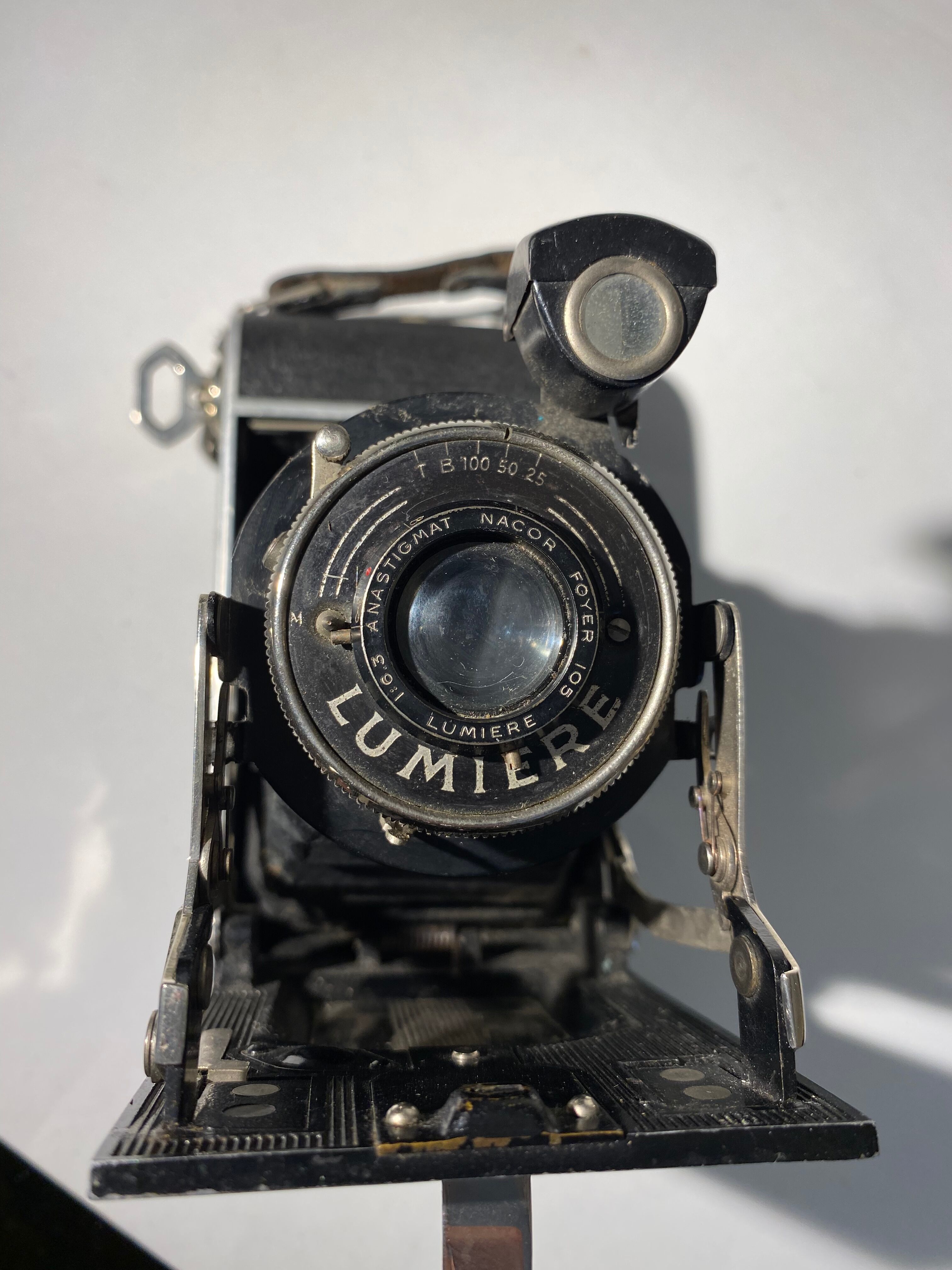 Light XX century brand bellows camera