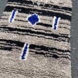 Moroccan wool hallway carpet 85x310 cm