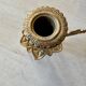 Pair of brass wall candle holders