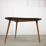 Mid Century Italian Oval Red Table