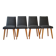 1326 dining chairs by Lejkowski & Lesniewski for Krakowskie Fabryki Mebli, 1962, set of 4