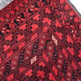 Antique Afghan Ersari handmade rug 208 x 288 cm 1920s