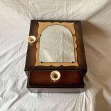 Small Art Deco wooden wall shelf