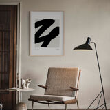 Framed abstract giclee art print 50x70cm