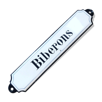 Old enamelled "biberons" plate. 1900/1910. earplate. nursery plate