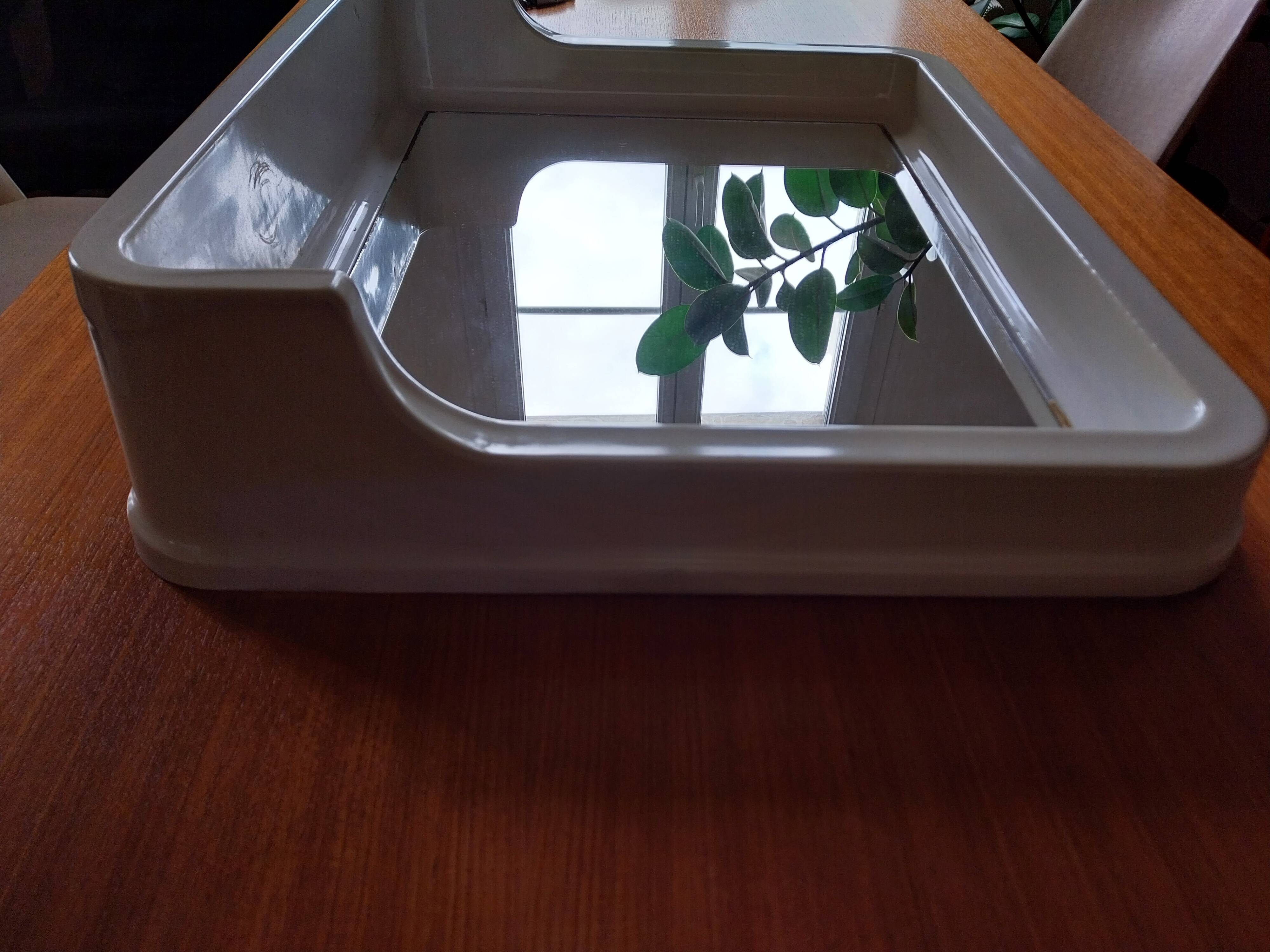 Vintage plastic bathroom mirror from the 70s prisunic style Marc Held
