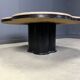 Vintage granite clover-shaped coffee table, 1970s
