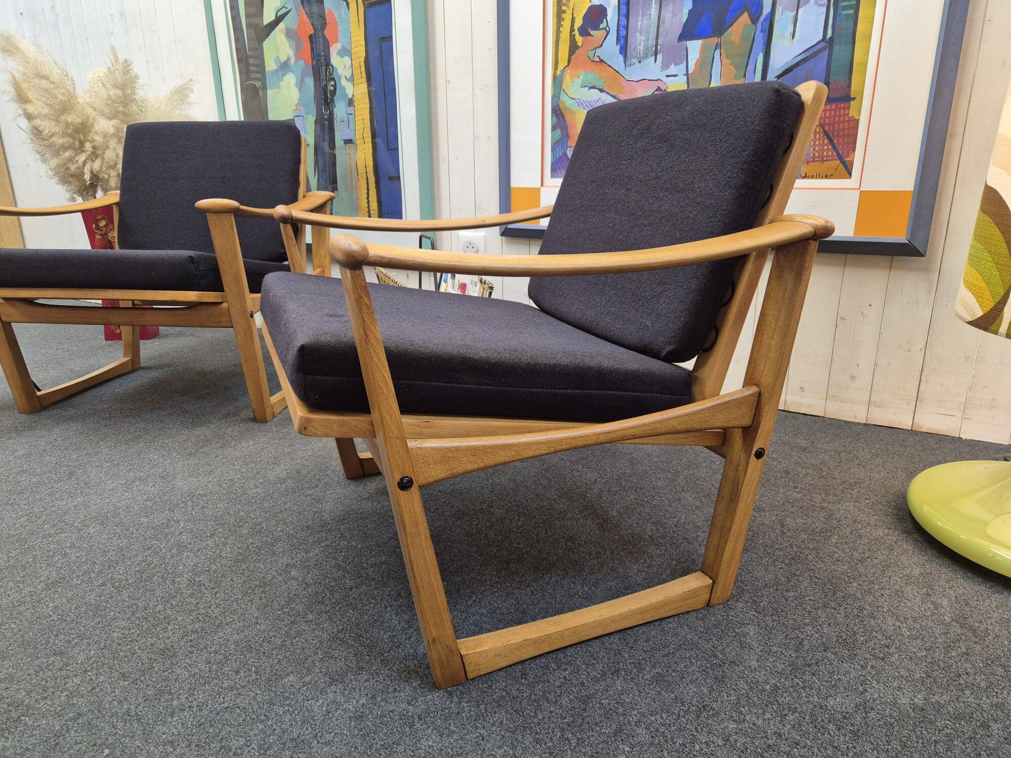 Fauteuils scandinaves M.Nissen