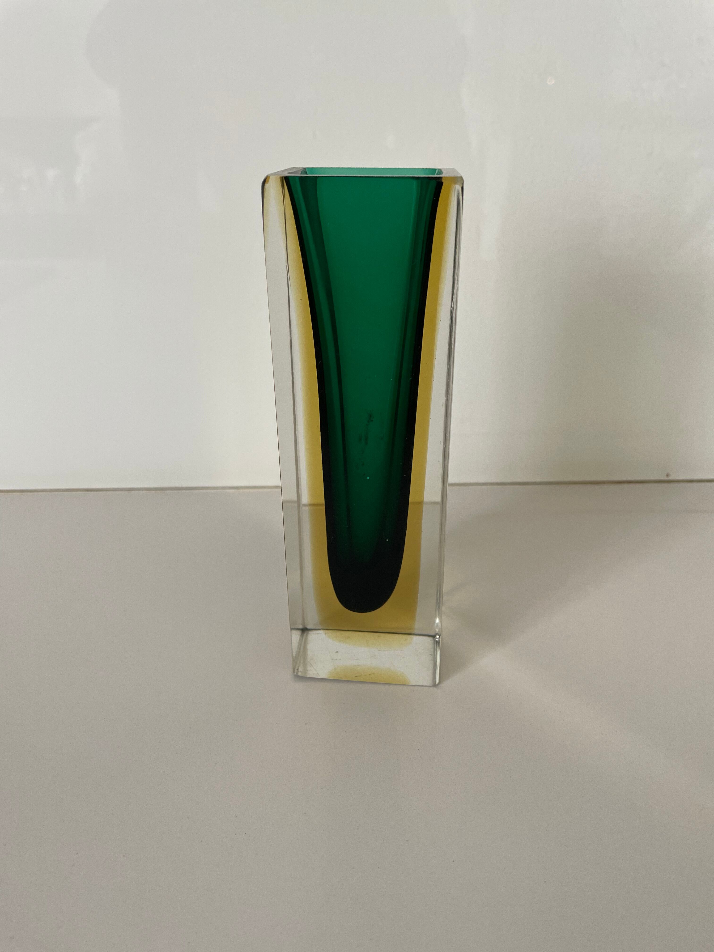 Vase Soliflore Sommerso in Murano glass