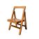 Antique varnished wooden folding chair for children