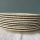 Set of 9 flat plates Terre de Fer XIXth Grand Dépôt E.Bourgeois