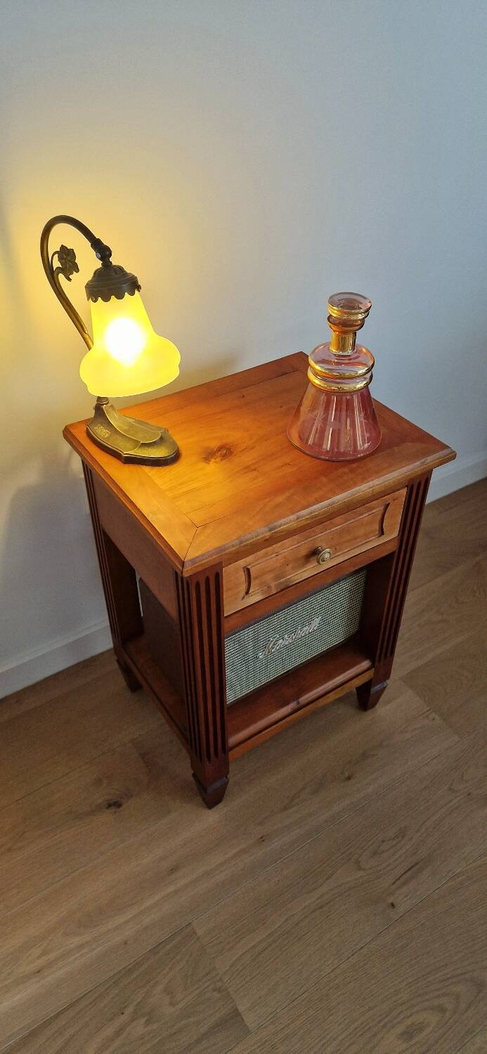 Low cabinet in blond cherry wood, Directoire style