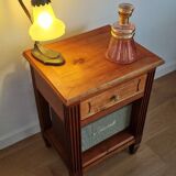 Low cabinet in blond cherry wood, Directoire style