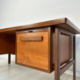 1960s Vintage Freestanding Danish Teak Writing Desk by Peter Løvig Nielsen