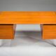 Mid-century modern teak freestanding desk from GV Møbler, 1960s