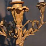 Lustre en bronze doré à 4 branches néoclassique, Circa 1940/1950.