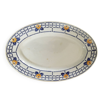 Sarreguemines oval dish