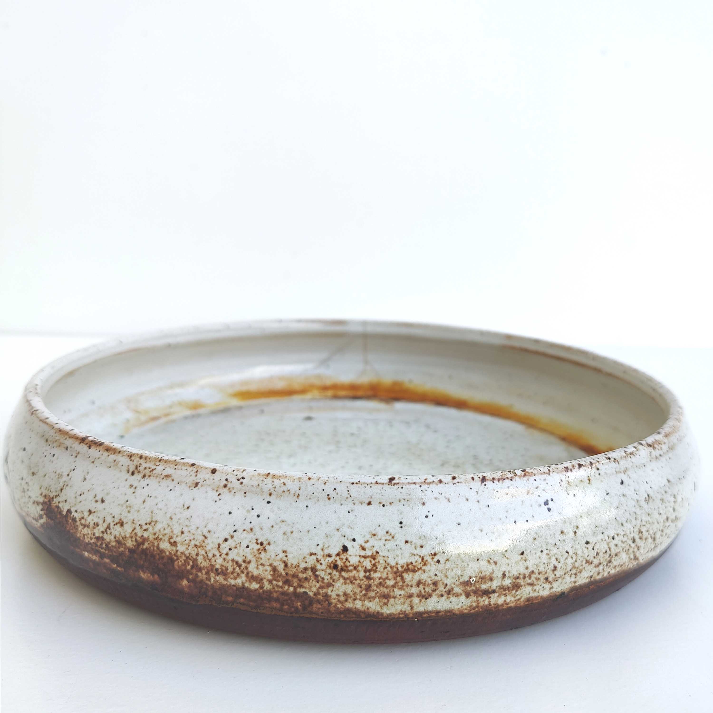 Sandstone dish signed turnery diameter 26cm