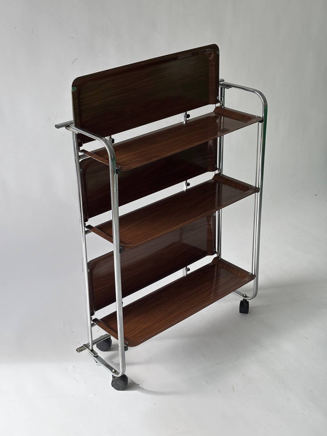 Mid-century folding dessert table, Germany 1970.