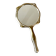 Art Deco hand mirror in silvered metal and bevelled glass – Circa 1930