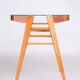 Mid-Century Console Table in Oak, Glass, Czech, 1950s