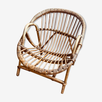 Wicker armchair