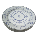 Set of 6 flat plates Copenhagen Royal Boch