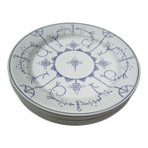 Set of 6 flat plates Copenhagen Royal Boch
