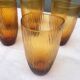 Suite de neuf verres à orangeade 1950/60
