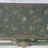 Ancient colonial travel trunk