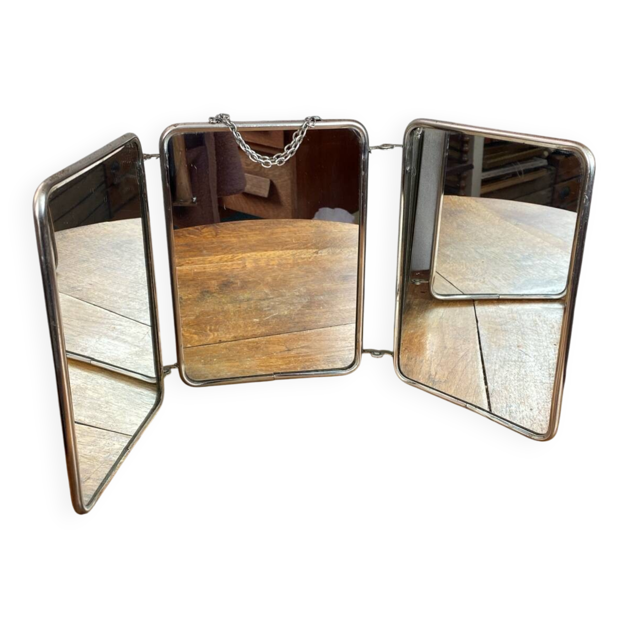 Barber mirror, triptych, 1950s