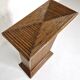 Gabriella Crespi style pencil reed planter stand, 1970s