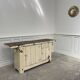 Small 1900 workbench with beautiful light patina