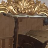 Miroir bois doré.