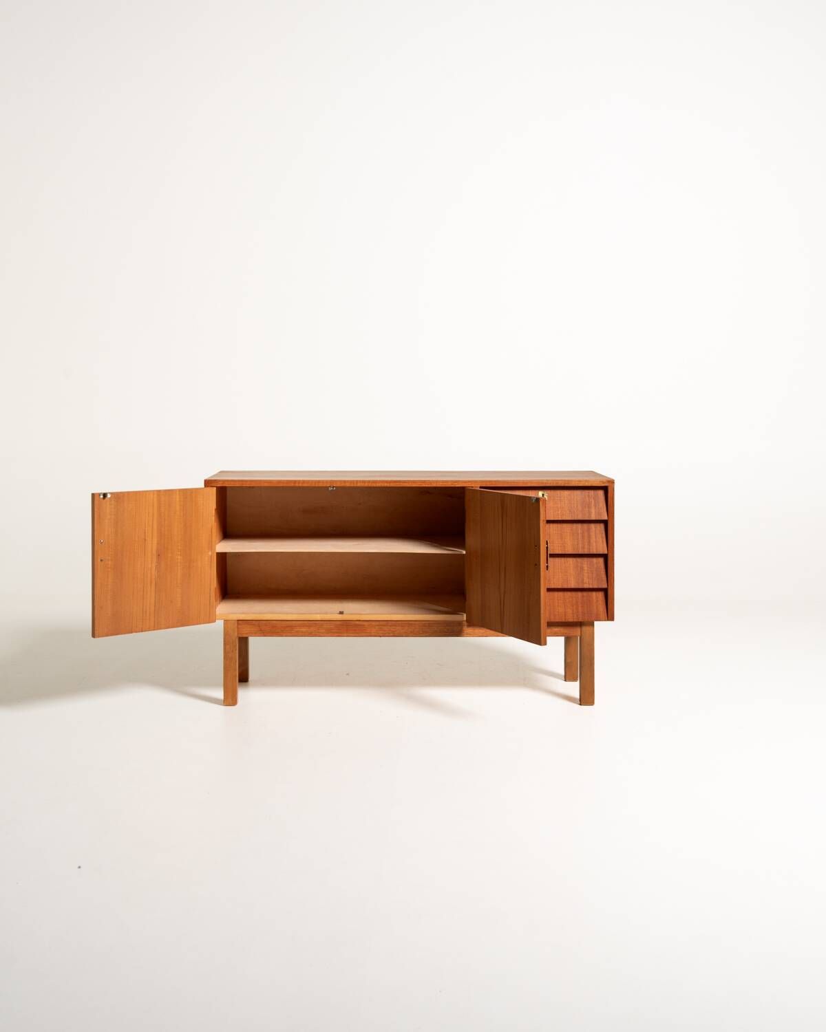 Scandinavian Teak Sideboard, Mid-Century