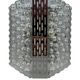 1960s/70s Bubble Wall Lamp, Chrome & Glass, Space Age by Hustadt Leuchten