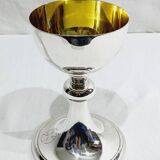 Calice en argent massif et en métal argenté