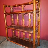 Rattan shelf