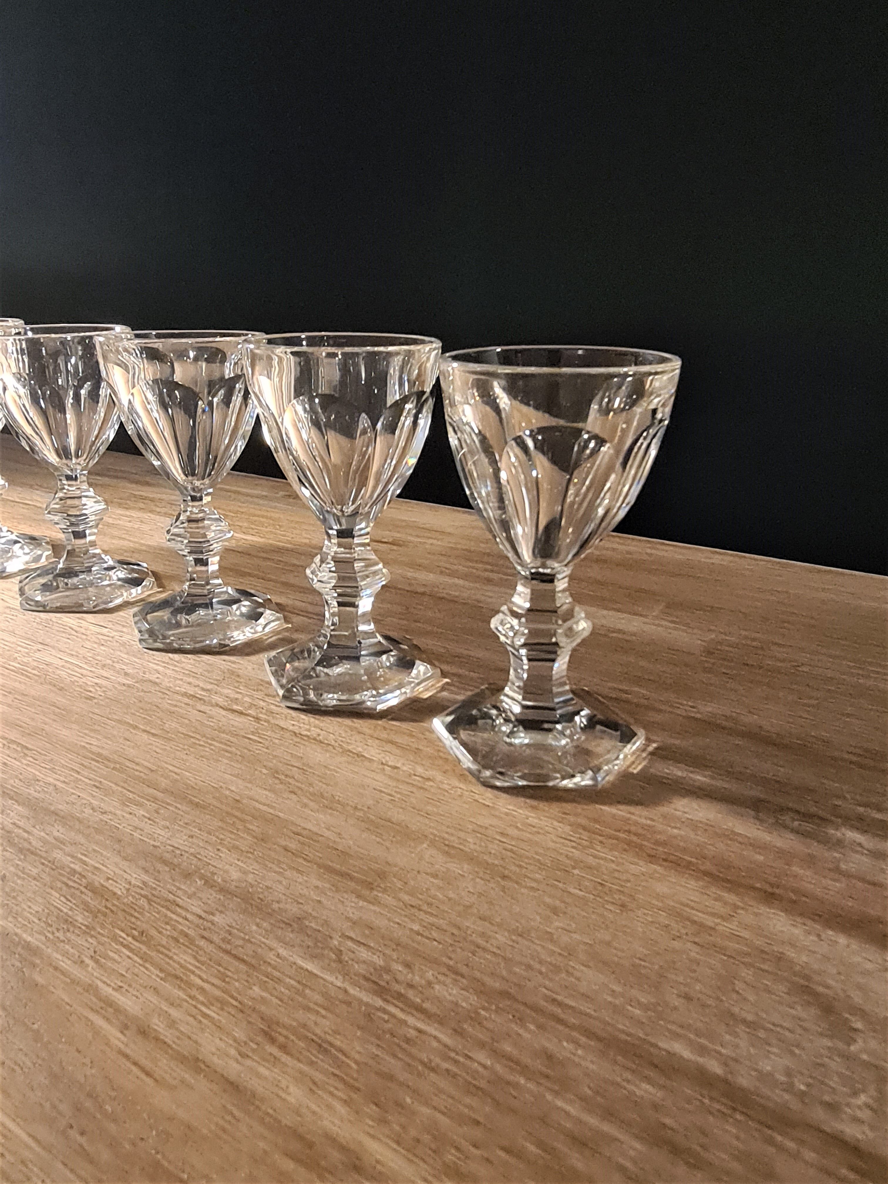 Harcourt glasses 6 Porto glasses from Baccarat
