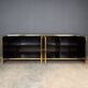 STYLISH 20thC BRASS & MIRRORED SIDEBOARD BY MICHEL PIGNERES c.1970