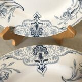 Lot of 6 plates Lunéville Art Nouveau