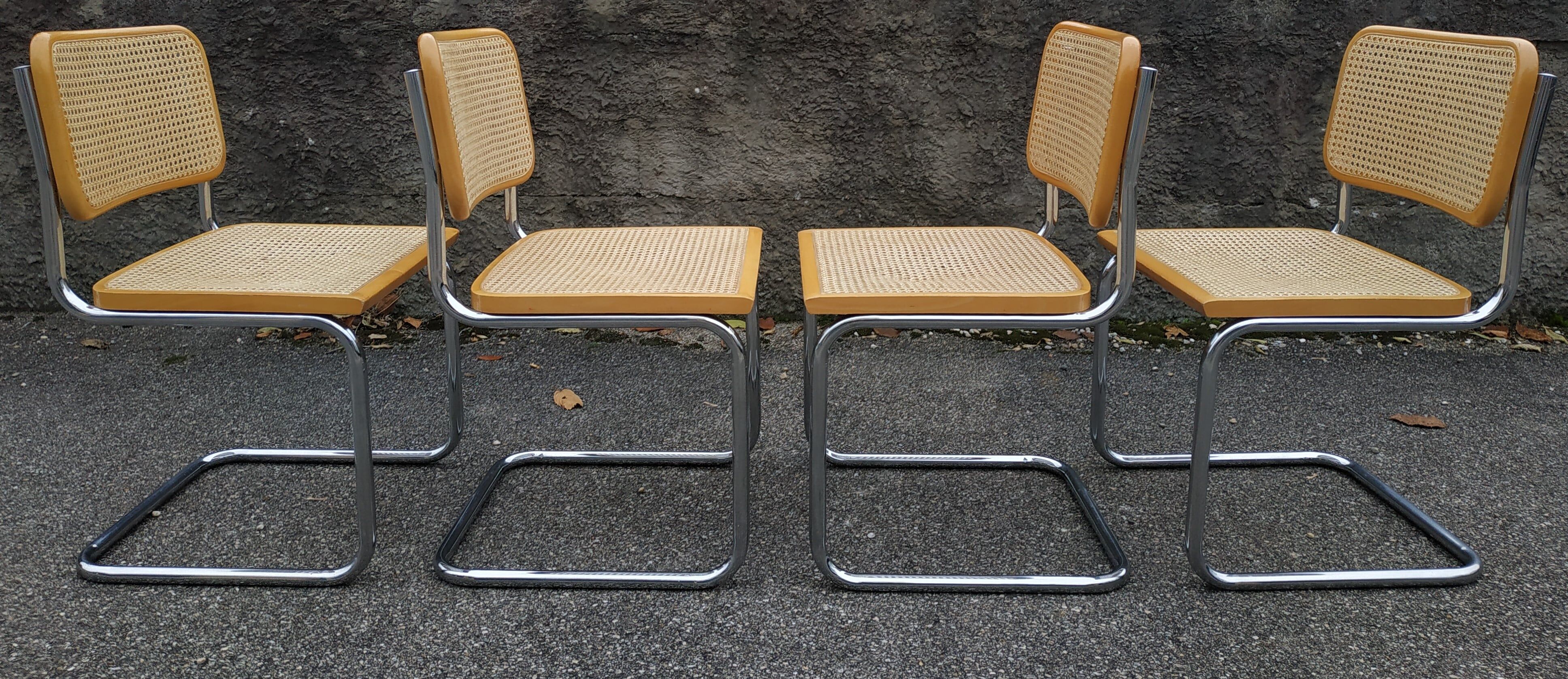 Set of 4 chairs B32 Marcel Breuer 70