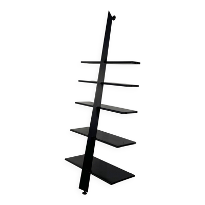 Etagère Noire Mac Gee par Philippe Starck pour Baleri Italia, 1980