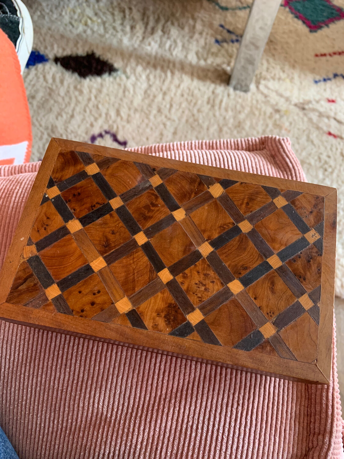 Old marquetry box