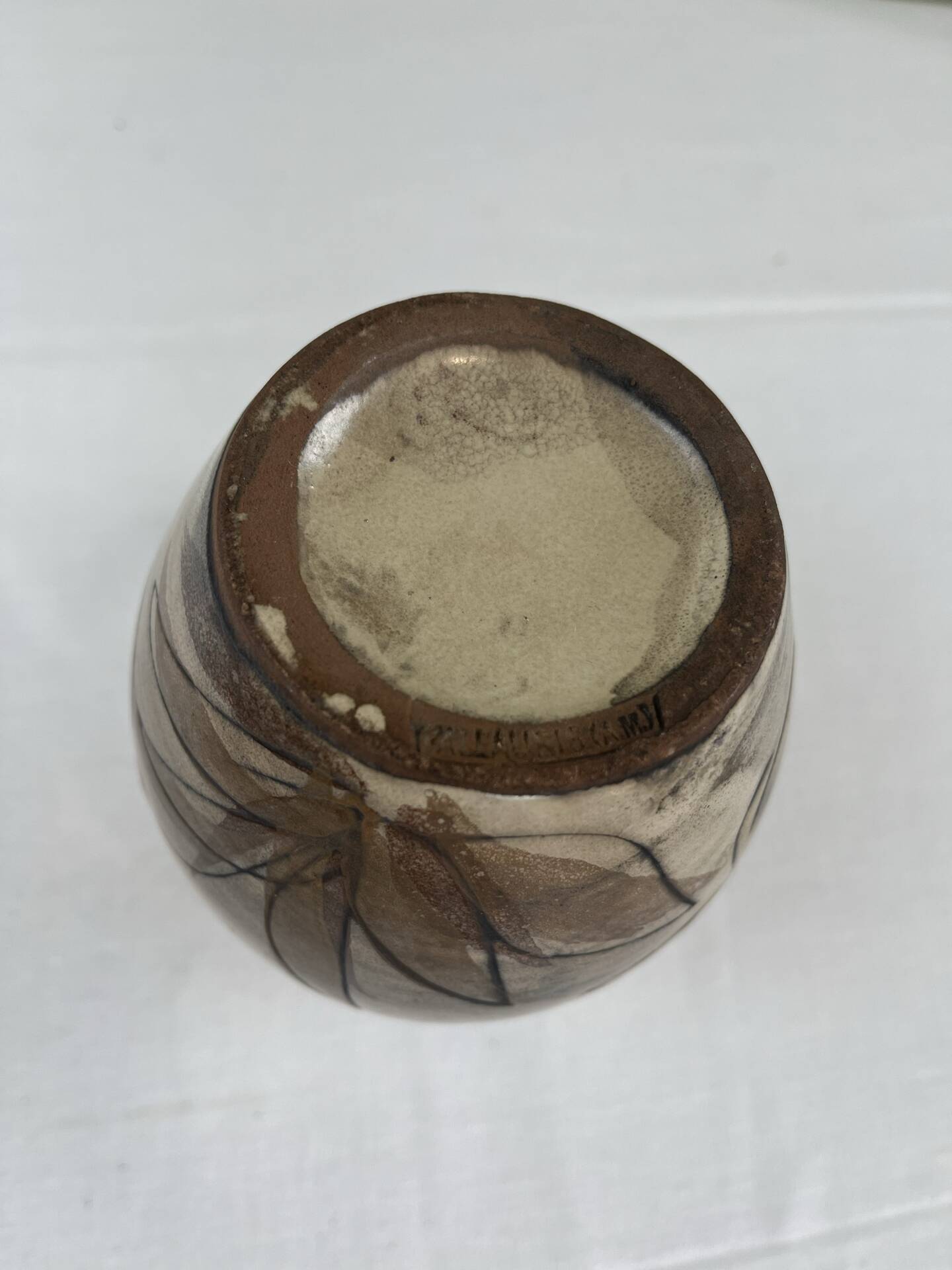 Hand-painted pitcher Vallauris